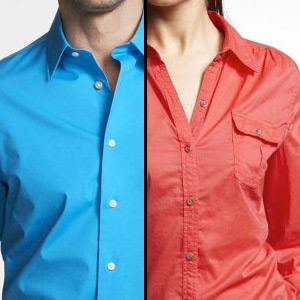 Men vs Women Shirt buttons